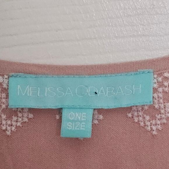 Melissa Odaabash Bohemian Embroidered Fringe Swim Coverup Cardigan OS Summer‎ - Picture 2 of 11